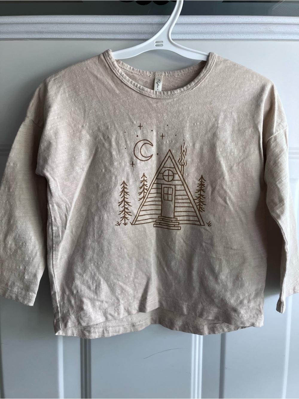 Rylee & Cru beige camping long sleeve shirt 2T 3T